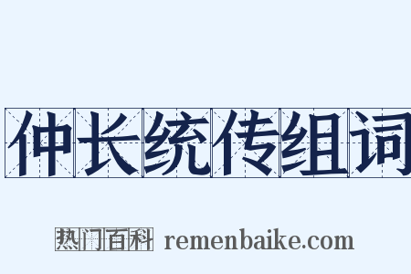 仲长统传组词是什么意思的图片